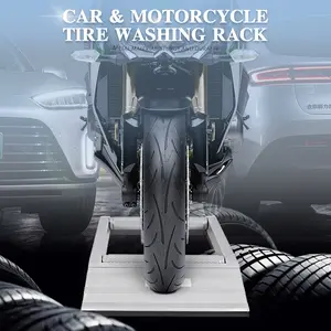 Aluminum Alloy Motorcycle & Bicycle Maintenance Roller Bracket Set, Automotive Repair Tools for Lifting, Cleaning Chains, Servicing Tires, Vulcanizing Work