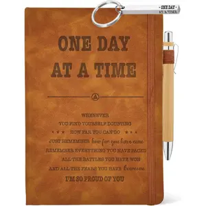 Sober Gifts Men Women, Sobriety Journal 200 Pages Engraved Notebook A5 Lined with Pen, Inspirational Sobriety Gifts,  NA   from Addiction, Clean And Sober Encouragement Gifts