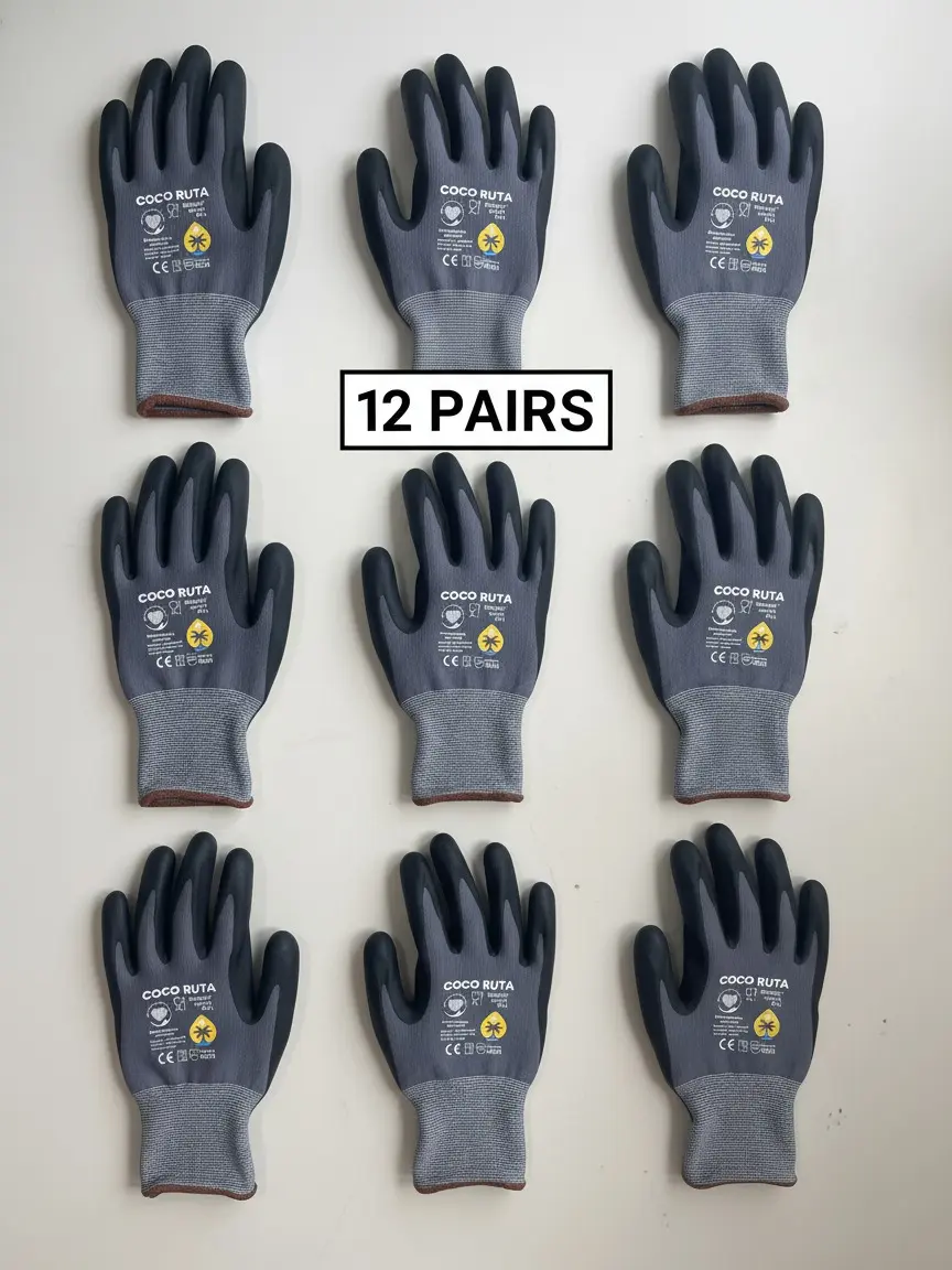 CocoRuta Guantes Para Construccion PIP Maxiflex 34-844 Flexible Nitrile Work Gloves for Men | Micro-Foam Nitrile Coating Superior Grip -  Excellent Grip and Abrasion-Resistant Foam Nitrile Work Gloves, Construction Industry, Carpenter Gloves