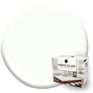 Giani White Glass Countertop Transformation Kit