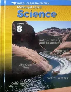 USED Book - McDougal Littell Middle School Science North Carolina: Student Edition Course 3 Integrated Course 3 2005 by MCDOUGAL LITTEL (Hardcover) - english