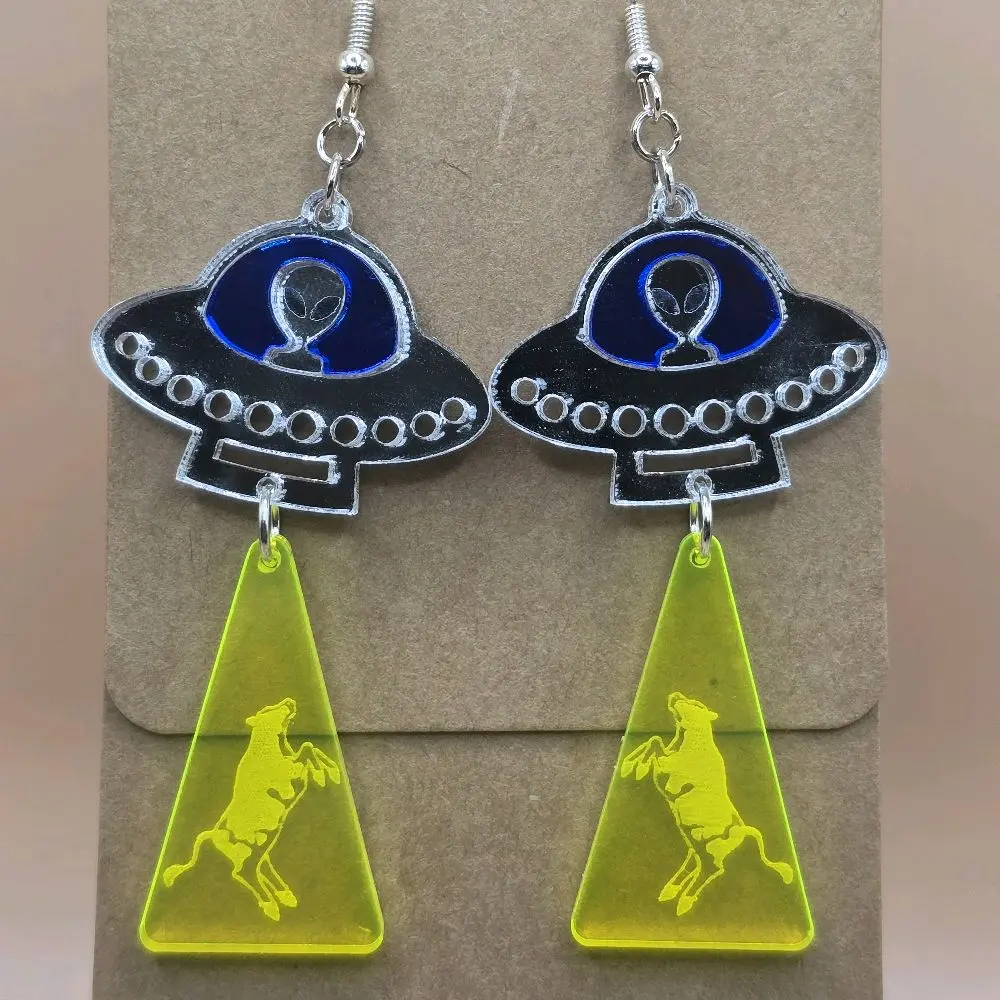 106) Acrylic UFO Earrings!
