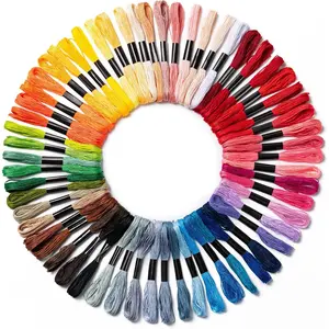 Friendship Bracelet String, 60 Skeins  Stitch Thread, 344.5 Inch  Embroidery Floss, Hand Embroidery Thread for DIY Sewing and Embroidery Crafts Making