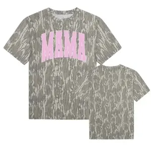 MAMA Camo Mossy Oak T-Shirt 3D All Over Print, Mother's Day Mossy Oak T Shirt 3D, Style T Shirt 3D Camo Hunting, Gifr For Mom
