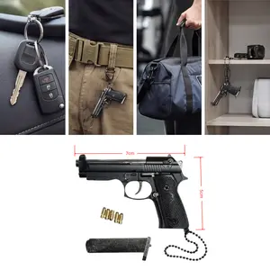 1:3 Mini M92F Mechanical Style Keychain, 7cm, Pocket Size Collectible, Unique Bag Charm