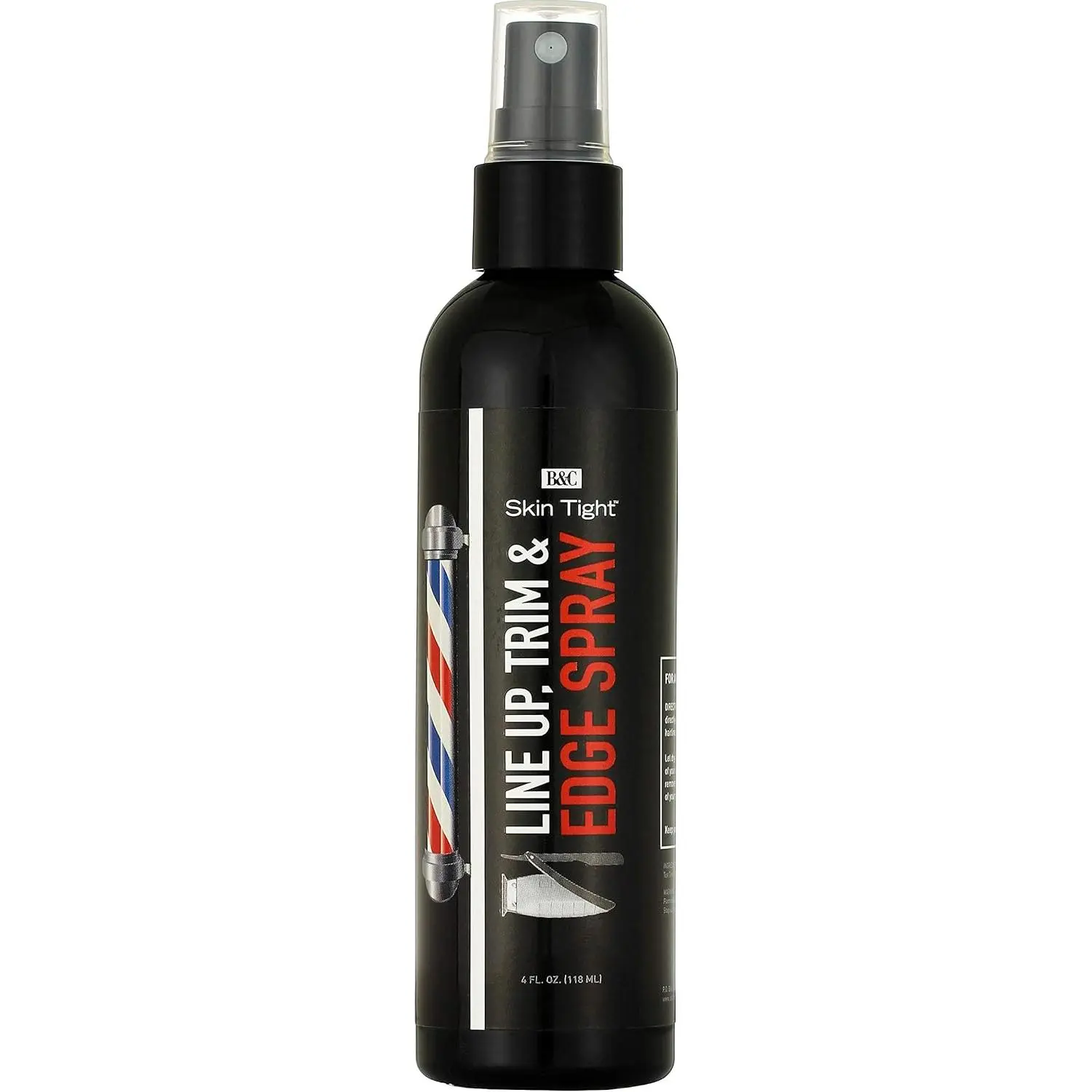 B&C Skin Tight Line Up Haircare Liquid Spray - Alcohol-Free, Moisturizing Eyebrow & Hairline Sculpting Formula with Tea Tree Oil, Freezes Hair in Place, Holds Hair, Single Bottle, Freeze Hair In Place