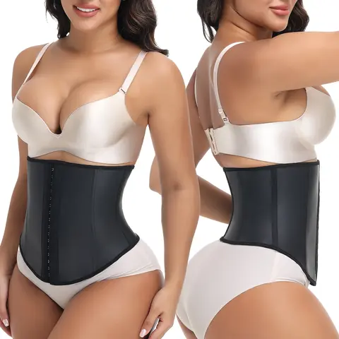 Women Compression Waist Trainer Latex Underbust Waist Cincher Corset Tummy Control Corset Sport Girder Hourglass Shapewear,sohochic