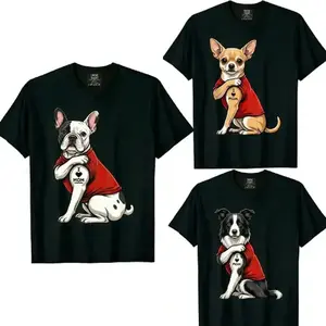 Dog Mom Shirt Cute Cartoon Dog Tee | 50+ Dog Breeds Comfort Colors Shirt | Gift for Dog Lovers Women - AK