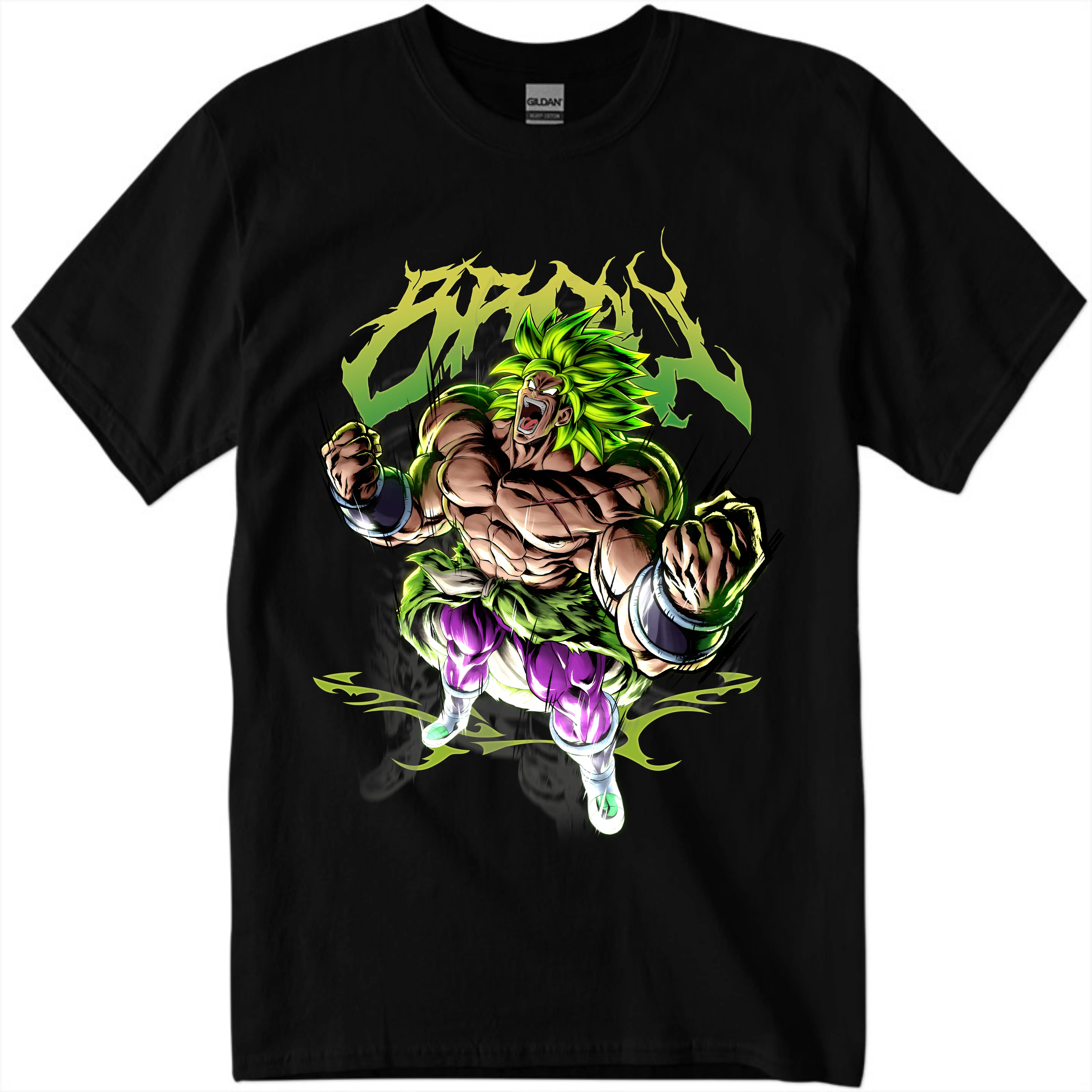 DBZ Broly Anime T Shirt, Workout Shirt, Gym Shirt, Streetwear T-Shirt, Casual T-Shirt, Unisex T-Shirt Menswear Top Shortsleeve Graphic Tshirt Underwear Tropical Crewneck Round Neck Bowling