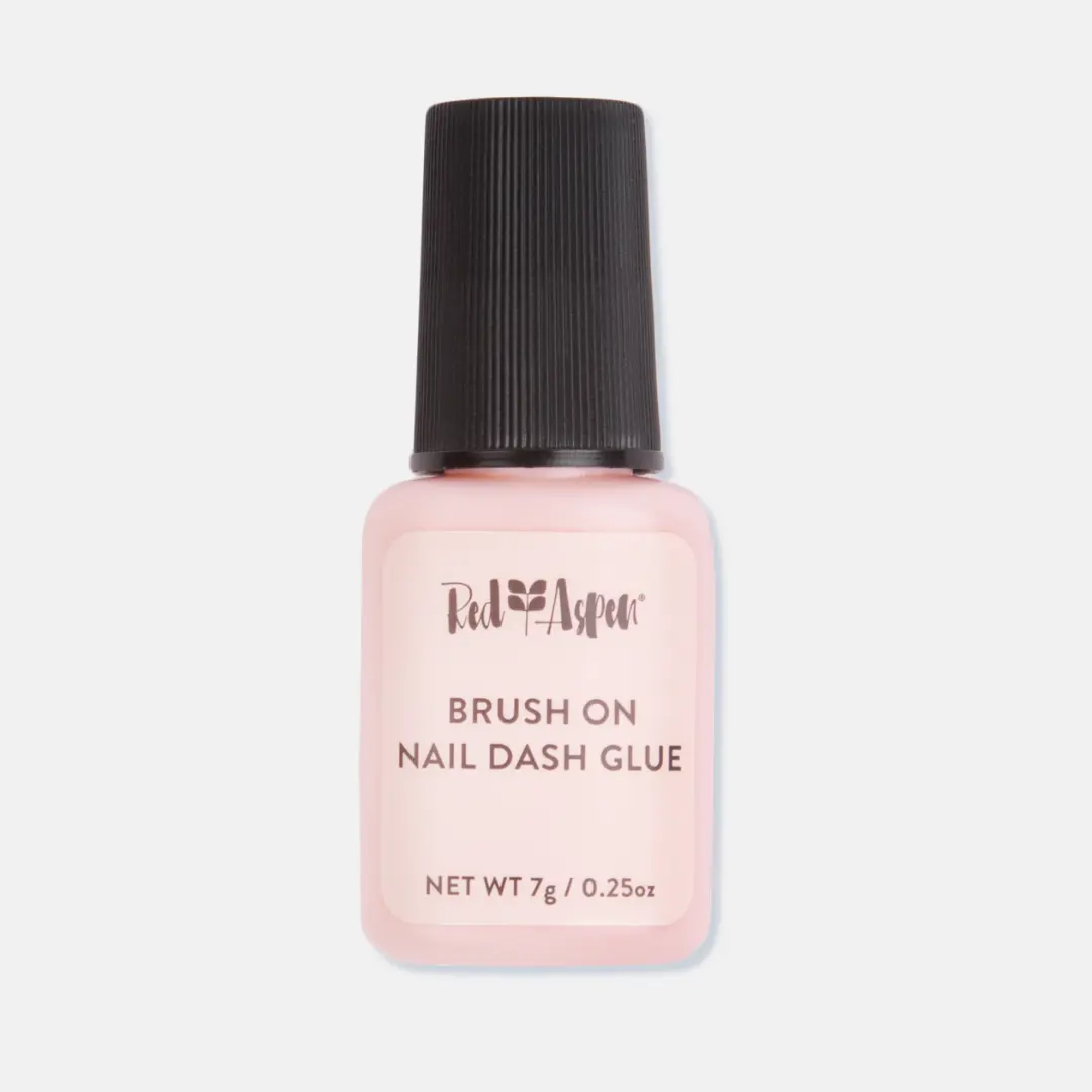 Red Aspen Brush On Press On Nail Glue for Long-Lasting Salon Hold Up to 2 Weeks