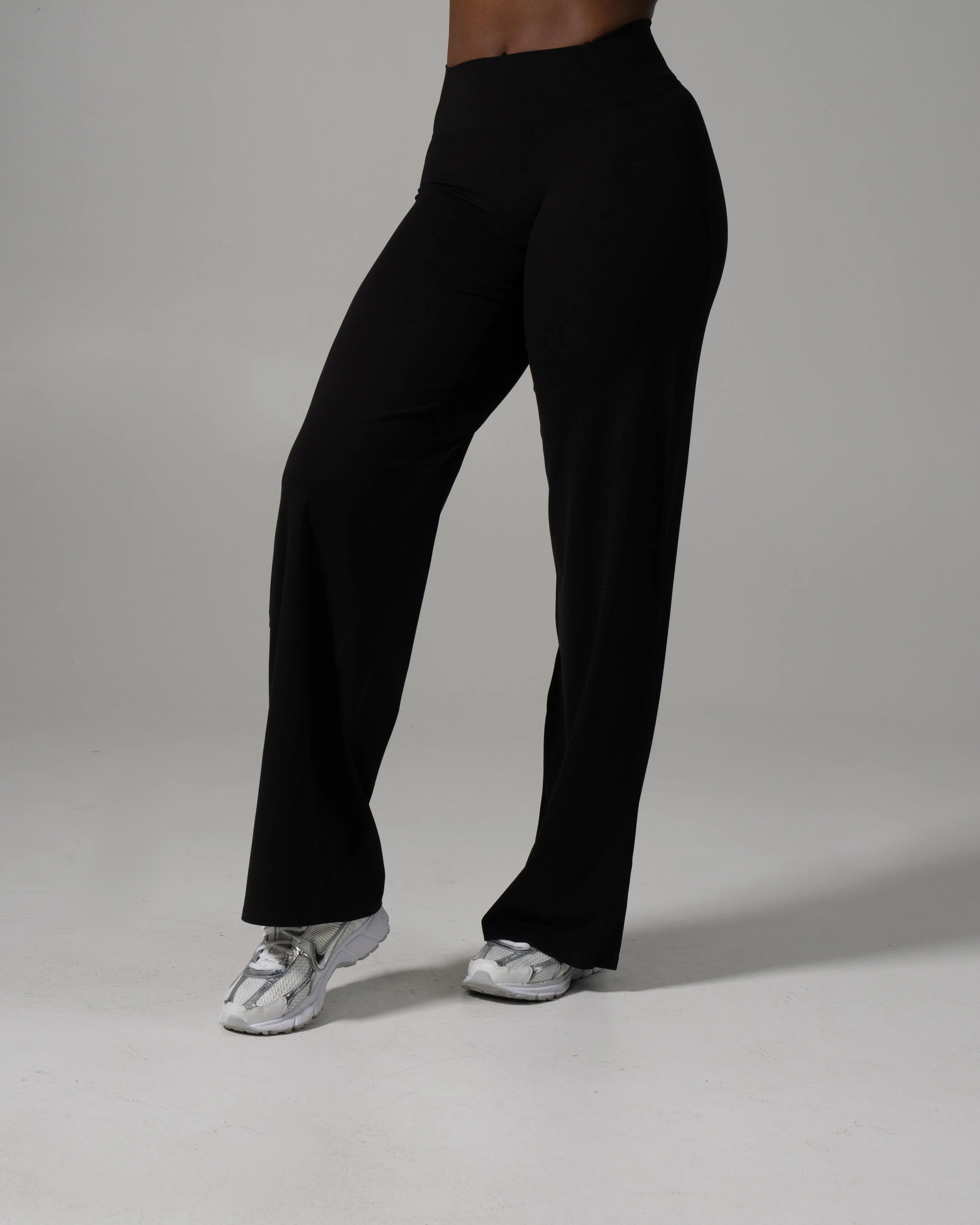 Aura Wide Leg Pant Long - Black