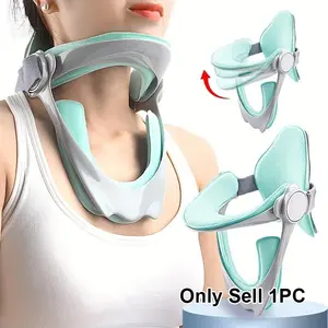 Neck & Cervical Spine Support Brace, Adjustable Neck Corrector, Anti-Forward Head Posture, Universal Neck Collar, Ideal for Office Workers & Phone Addicts