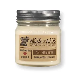 Wicks for Wags Soy Candle - Snickerdoodle