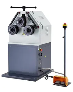 【Summervibes】VEVOR 2.2KW Electric Roll Bending Machine, 3-Roller Electric Pipe Bender Machine with 180° Maximum Bending Angle & Reversible Foot Switch, Support Horizontal/Vertical Operation (220V 60Hz 3-Phase)
