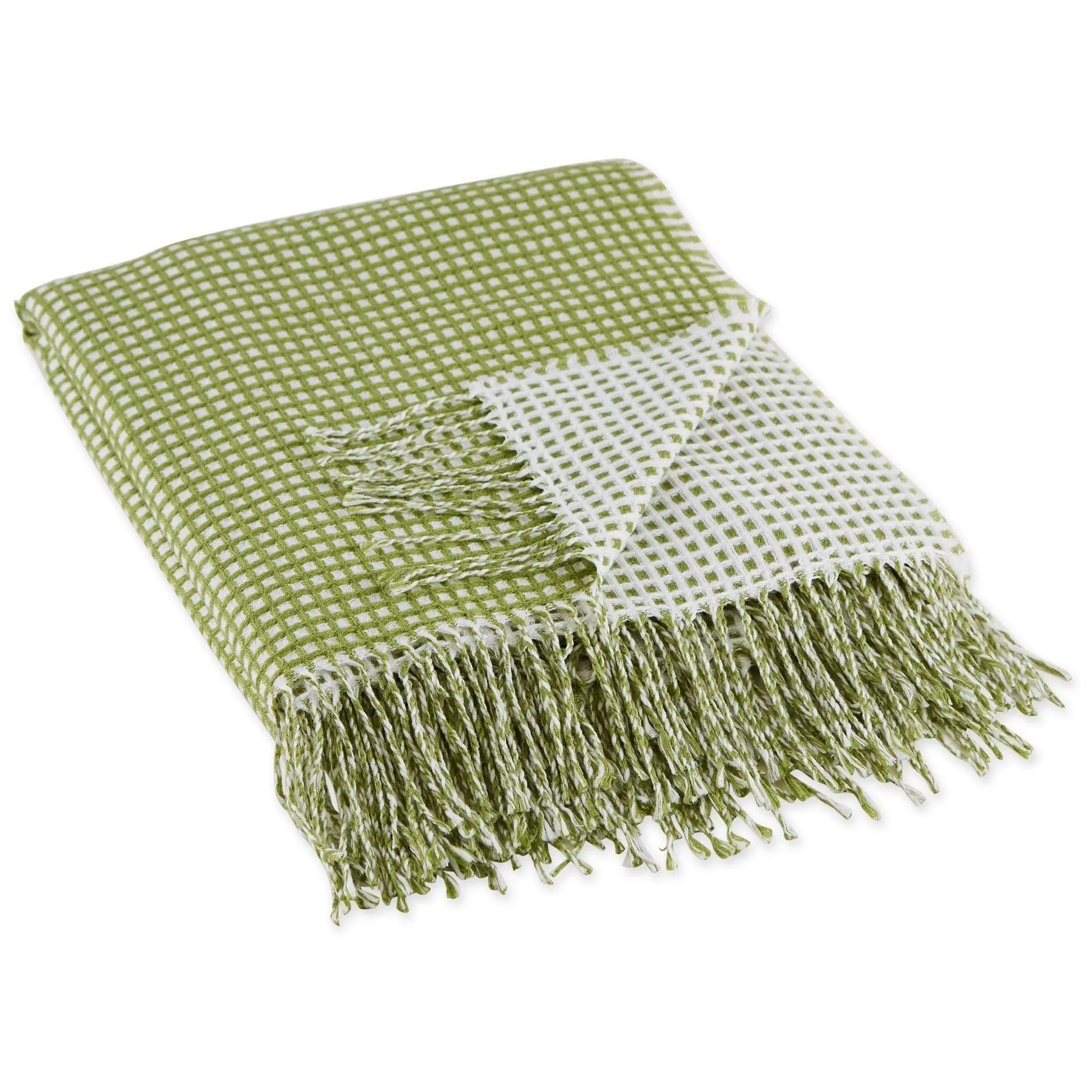 Design Imports Waffle Knit Throw