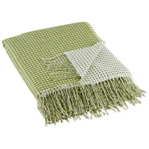 Design Imports Waffle Knit Throw