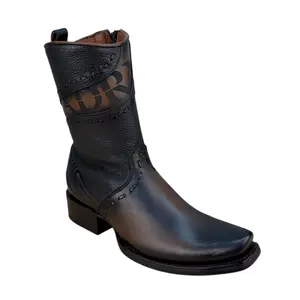Cuadra CU559 – Black Leather Ankle Boot