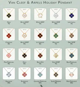 Pre-owned Van Cleef & Arpels 18k Holiday Vintage Alhambra Necklace