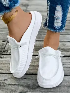 Women's Casual Comfortable Textile Shoes, Plain Pattern, Rubber Sole, Less Than Ankle Height, All Seasons, Fashion Versatile
