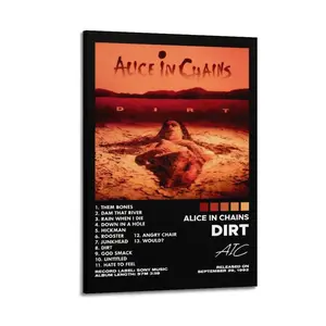 Alice In Chains Dirt Album Trendy Wall Decor, Cute And Vibrant Art Decoration for Bedroom, Dorm, Gaming Setup, VSCO And Aesthetic Room Makeover