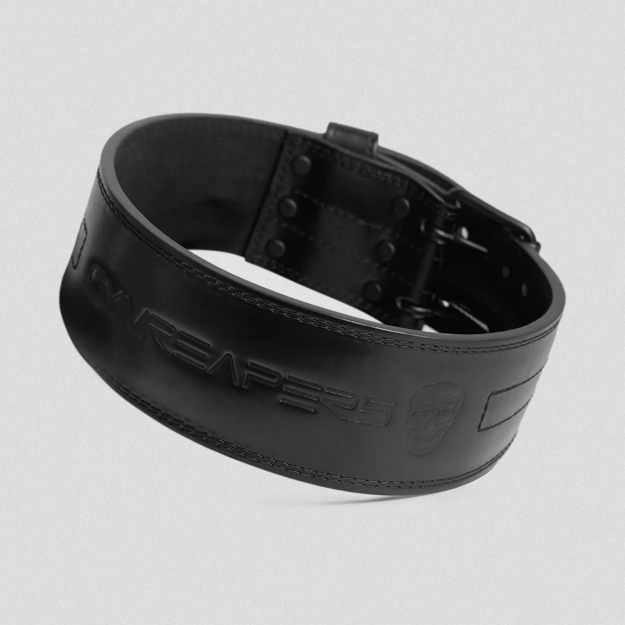 Genuine Leather Weightlifting Belt, 6mm Thick Double-Prong Buckle for Powerlifting, Bodybuilding, and Weight Training, Workout Belt, Exercise Weight Belt