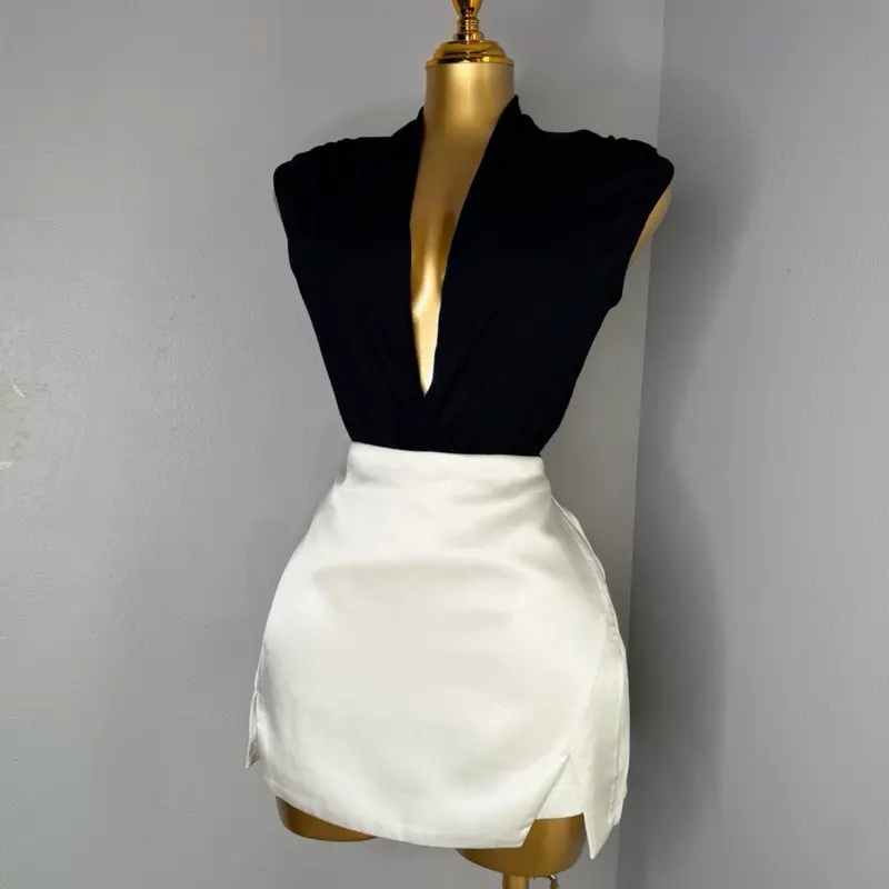 Deep V NECK Body Suit Bodysuit