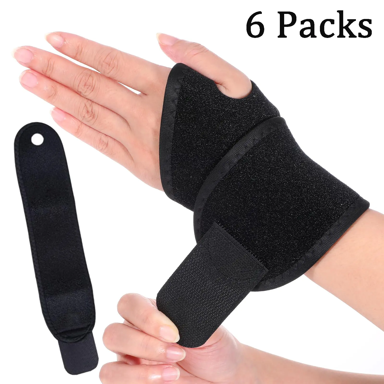 Wrist Wraps, 2 Pack Wrist Brace Wrist Straps for Weightlifting, Wrist Straps Lifting Straps Wrist Weights Wrist Brace, Wrist Brace for Working Out Gym Accessories for Men Women