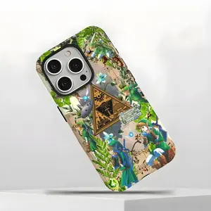 The Legend Of Zelda Cool Fantasy Gaming Artwork RPG Fan Art Tough Phone Case. Epic Adventure Aesthetic Heavy Duty Shockproof Protective Smartphone Cover for iPhone 17 Pro Max 16 Air 15 14 13 12 11.