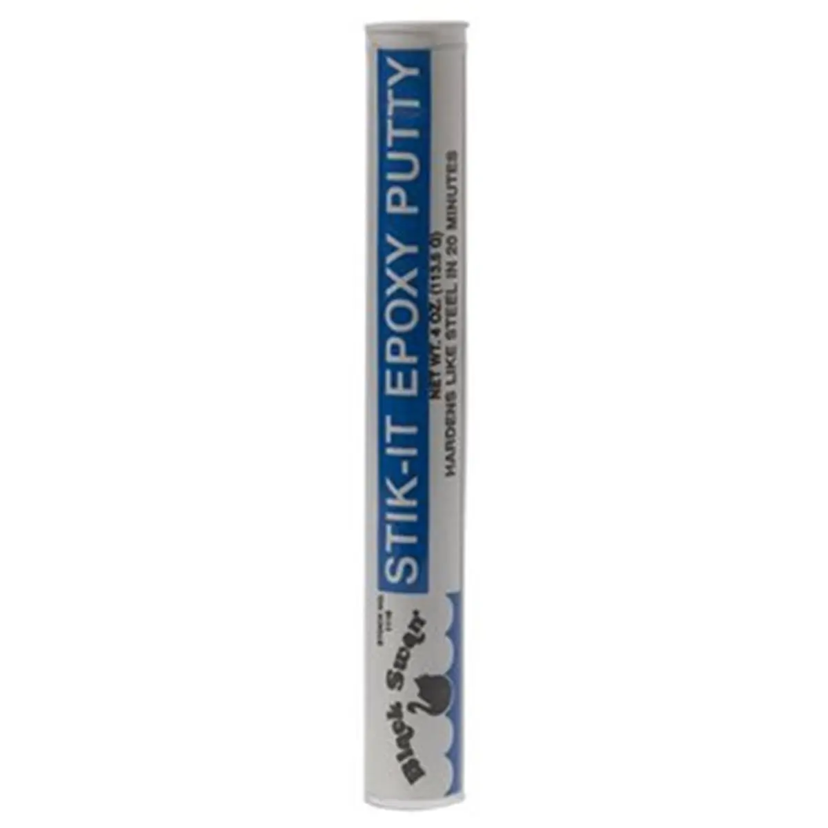 212 MAIN Black Stik-It Epoxy Putty, 4 oz Kneadable Fast-Cure Paste, General Purpose Surfaces Repair for Concrete Ceramics, Glass, Metal, Plastics, Model 139211585, SKU 01115
