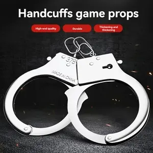Multifunctional Realistic Appearance Durable Handcuffs Toy/magic Prop, Safe Material, Perfect for Cosplay, Escape Room Games, Party Interactions, Prank Gift, Halloween