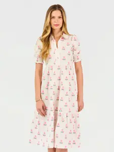 Molly Dress | Sweetbriar Stripe Pink