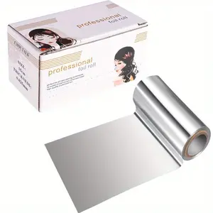 Thick Aluminum Foil Sheets, Professional Series Embossing Aluminum Foil, Pop-Up Dispenser, for Hair Dye and Perm Application, Haircare, Hair Color Tools, Salon