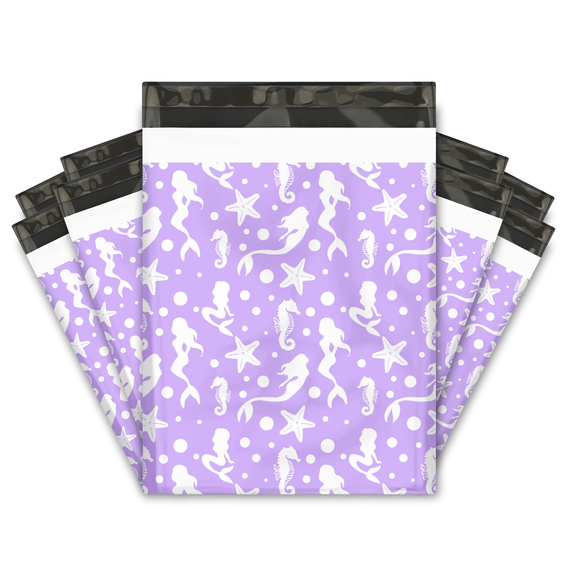 12x15 Purple Mermaids Poly Mailers – Shipping Bags for Small Business