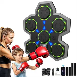 Music Boxing Machine, Boxing Wall Mount Machine for Teenagers Adult, Smart Boxing Traineing Machine with Boxing Gloves