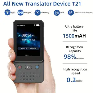 Portable language translation device, with real-time voice translation in 138 languages, featuring a high-definition touch screen, offline and photo-taking functions, is for travel, study and business - the gift for students  (Ph  (Phone Holders & Mounts)