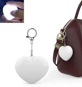 Heart-Shaped LED Purse Light with Auto Sensor & Touch Control, Portable Mini Bag Night Light, Essential Purse Organizer Accessory, Creative Gift for Women & Girls, Valentine's Day Gift