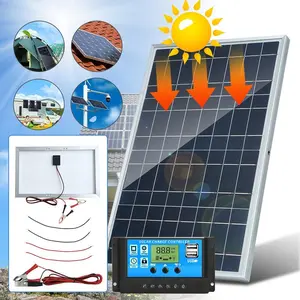 Aluminum framed solar panel with controller - BSY-831-10W framed solar panel with 100A controller