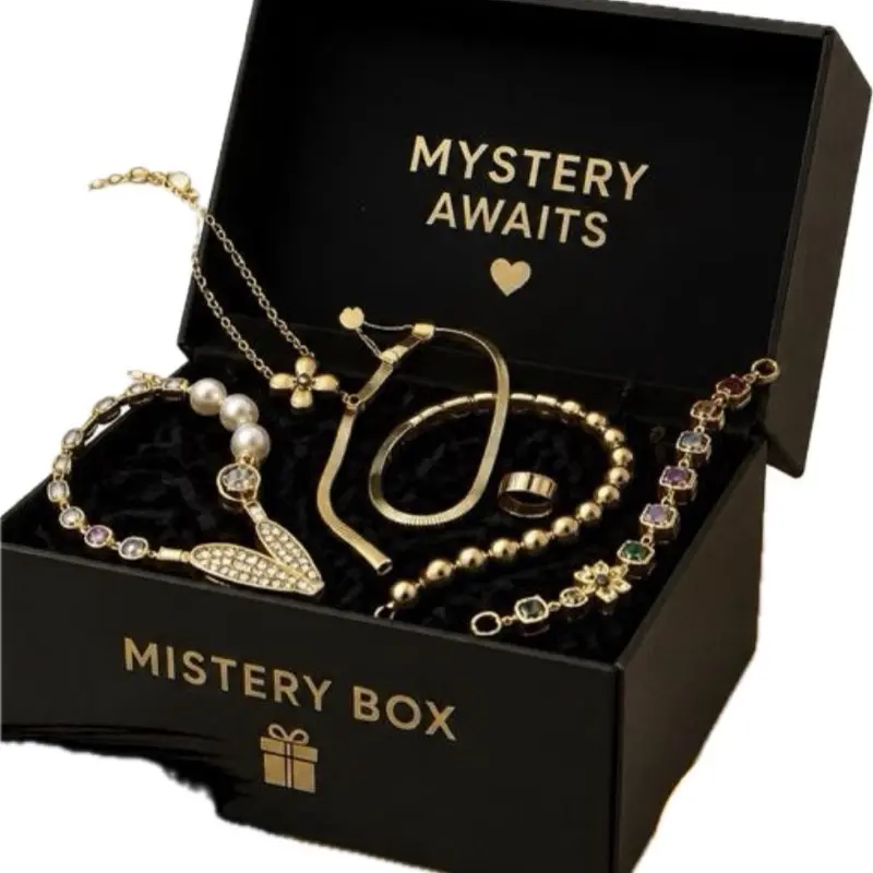 316L Gold Luxury Jewelry Mystery Box