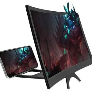 Phone Magnifier for Movies & Games, 3D Screen Expander with Foldable Phone Stand, Perfect Viewing Experience, Enhance Your Gaming & Movie Nights, Cellphone Stand