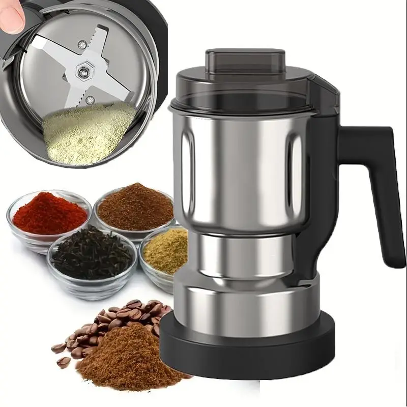 500ml Coffee Grinding Machine, Multi-functional Household Coffee Herbal Cereals Grinding Machine, Portable Coffee Machine for Home Kitchen Accessories