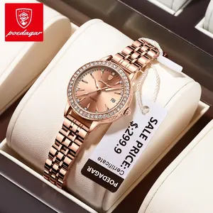 POEDAGAR Women's Original Watch, Waterproof Luminous Date Brand Women's Watch, Stainless Steel Quartz Women's Watch