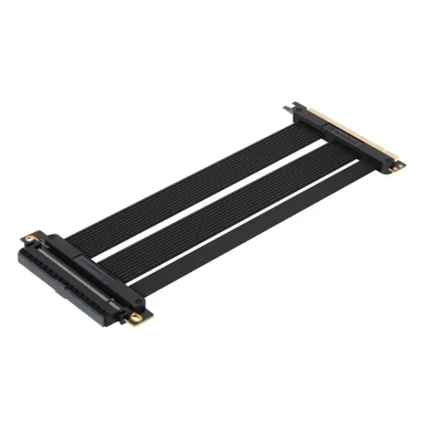 SilverStone Technology RC05B-220 High-Quality Ribbon Cable, 220mm Flexible Ribbon Design, PCI Express 4.0 x16 Riser Cable for Graphics Cards Up to PCI Express 4.0 x16