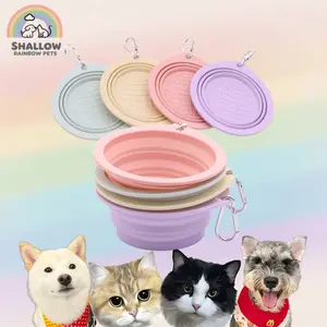 Portable Collapsible Dog Bowl - Non-Spill Silicone Travel Pet Dish for Outdoor