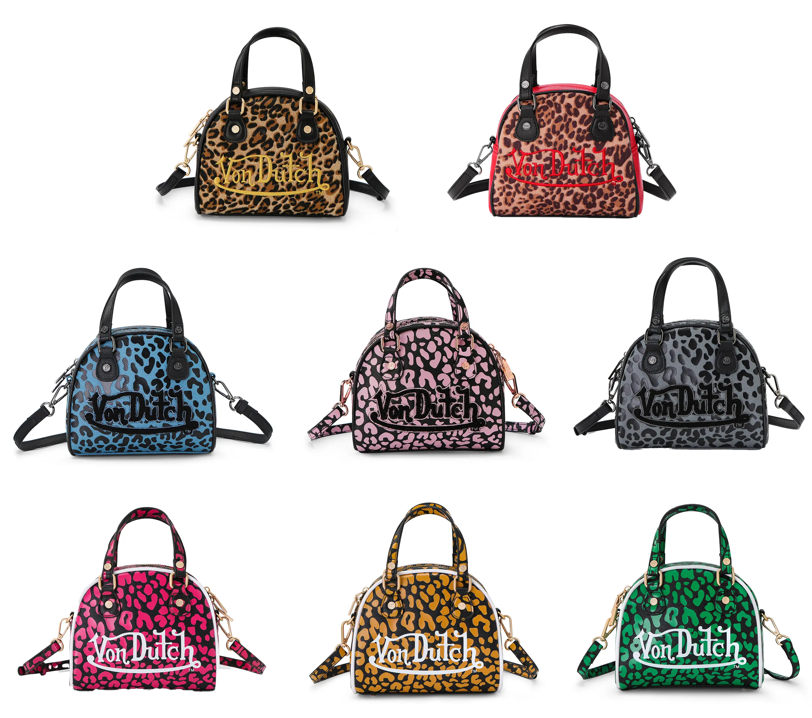 Von Dutch 'Cheetah' Bowling Bags- Multiple Styles