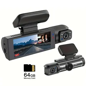 Dashcam 1080P Dual Recording Car Dashboard Video Camera (1 Count), Car DVR Camera with 3.16 Inch IPS Screen, Dual Lens Car Driving Recorder with IR Night Vision, Gifts, Auto, Vehicle, Dashcam for Cars, Hd Dash Camera