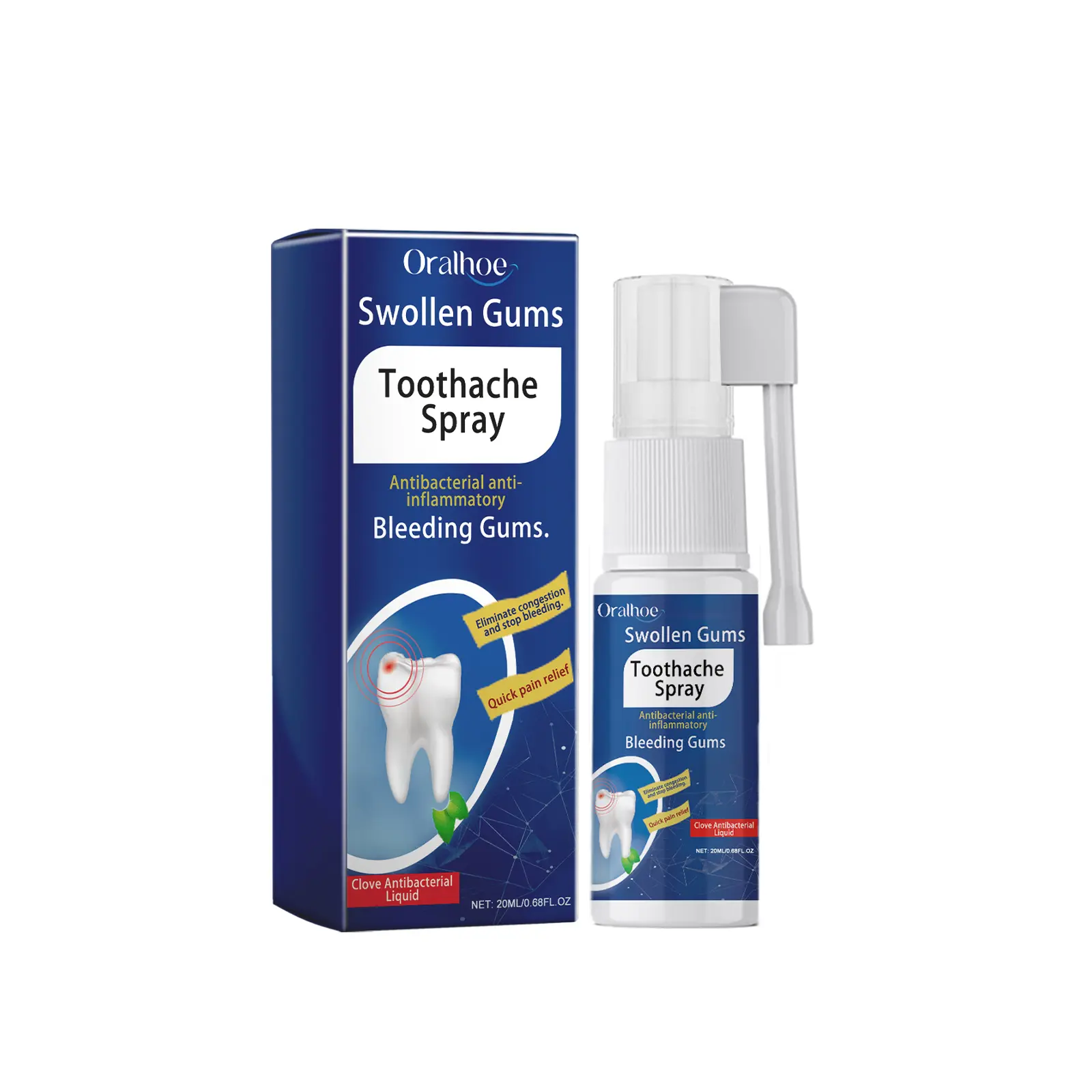 Oral Care Spray – Preventing tooth discomfort, Relieving swollen and inflamed gums, Improving tooth health, Gentle formula for daily use