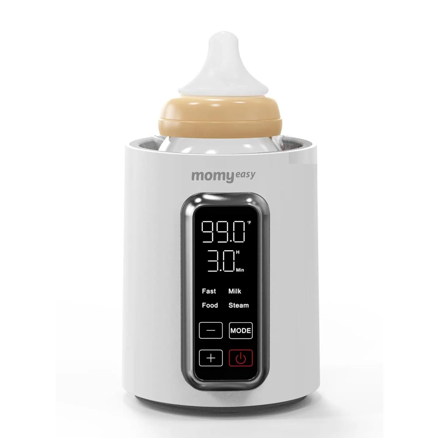 Fast 2-Minute Baby Bottle Warmer - Steam Heating for Breastmilk & Formula, Fits All Bottles, Precise Temp Control with Timer, Auto Shut-Off