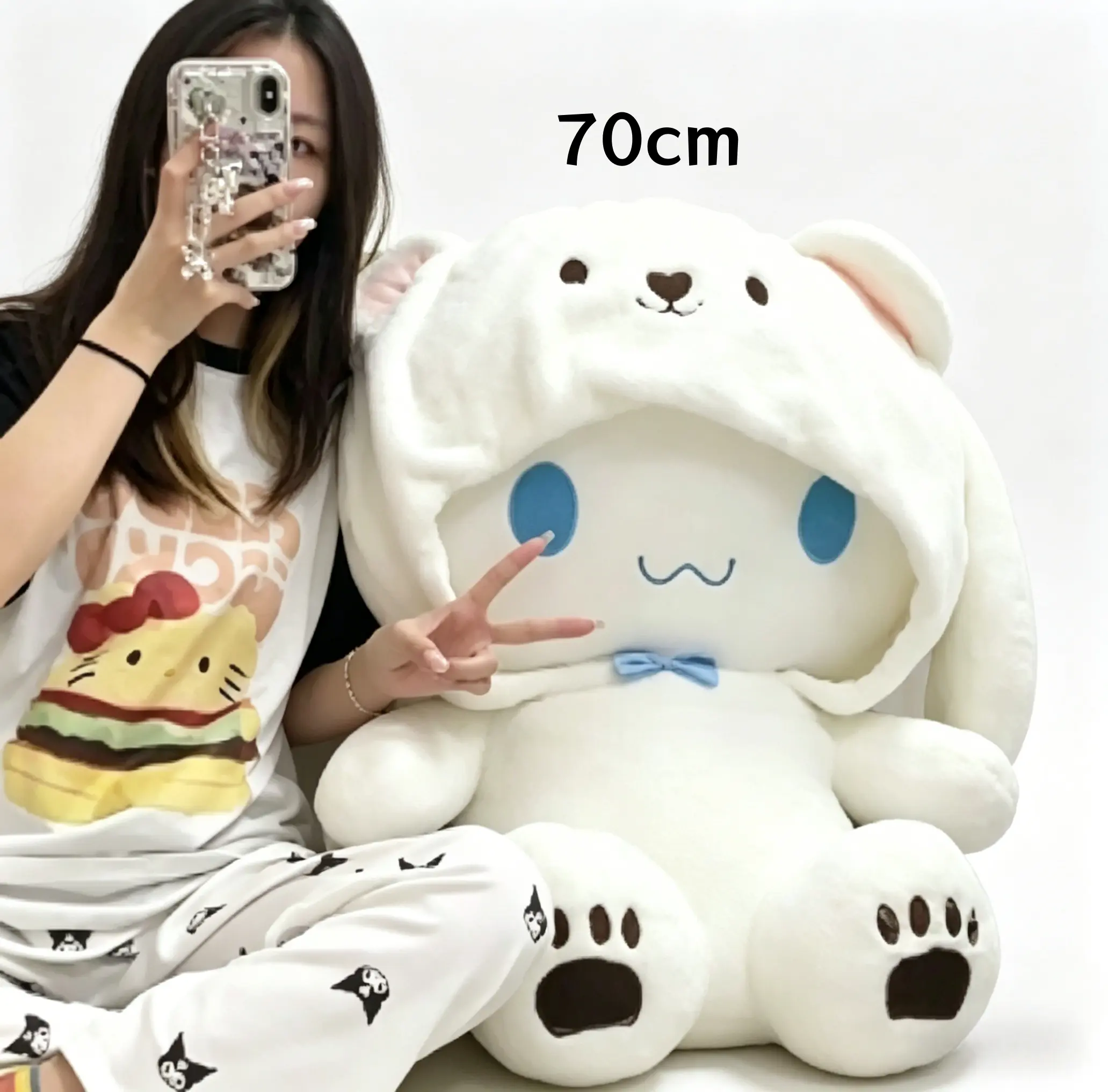 Sanrio Hello Kitty Plush Doll 27inch Extra-Large Plush Adorable Size Perfect for Fans and Collectors Iconic Charm Larger-than-Life Form