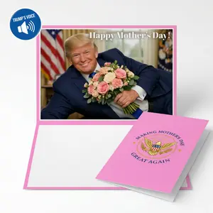 Trump Talking Mothers Day Card 5x7 Greeting Card Funny Built in Audio Message Premium Quality