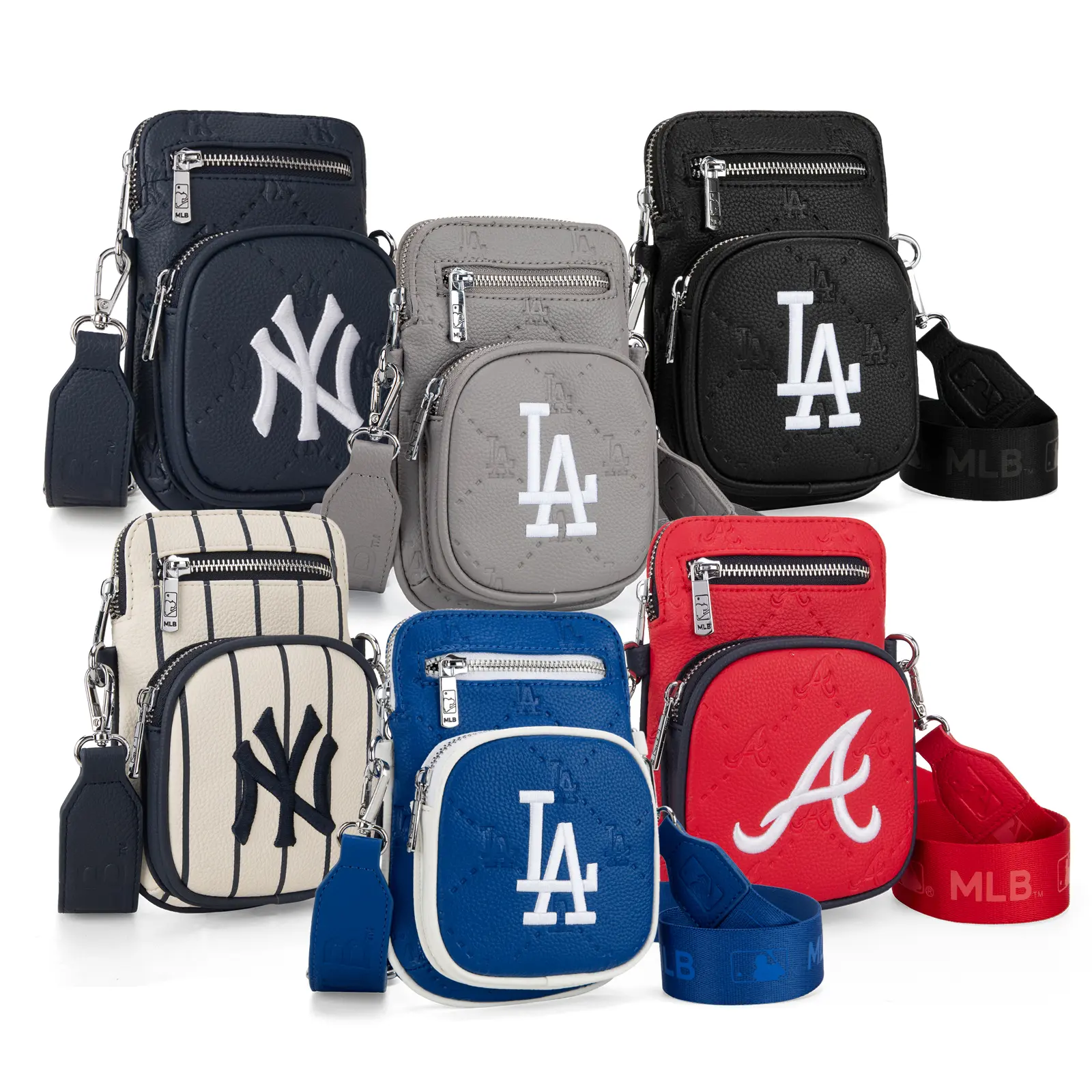 MLB Women & Men Small Crossbody Bag,Shoulder Bags for Chest Bag Cross Body Bag Fanny Pack for Outdoors Hiking Traveling,Crossbody Small Sling Backpack Sling Bag （B）25-325